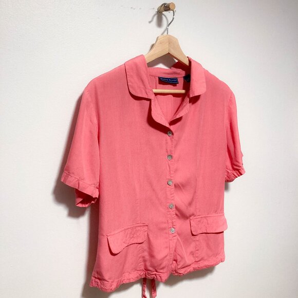 3 FOR $15 Vintage pink button down shirt - Picture 2 of 13